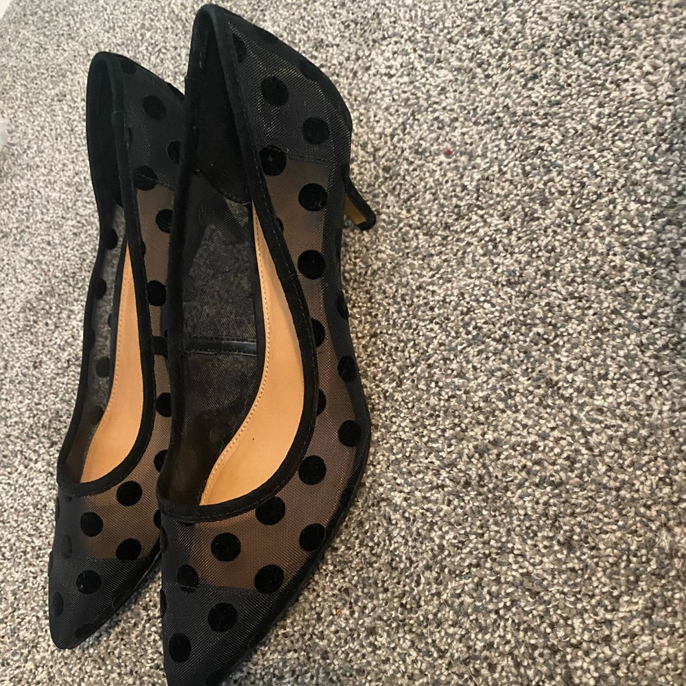 J Crew black 1” pumps 9
